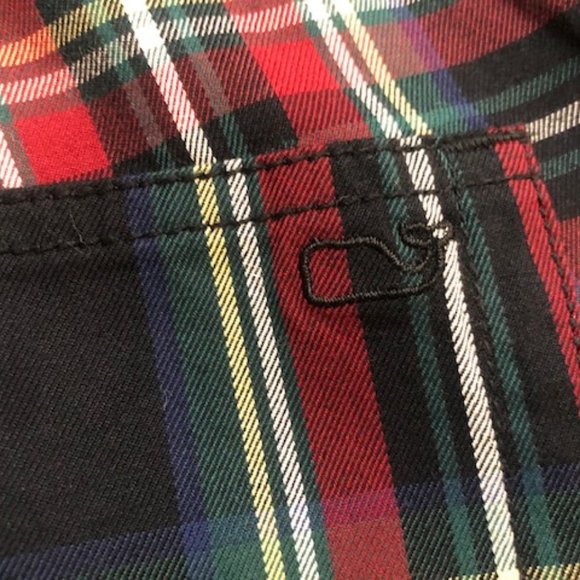 Vineyard Vines Jolly Plaid High Rise 5 Pocket Pants - Picture 5 of 6